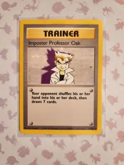 Imposter Professor Oak 73/102 Base Set Unlimited Pokemon TCG - Image 1