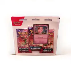 Pokemon Temporal Forces Scarlet & Violet 3 Pack Booster Cleffa Promo New Sealed - Image 1