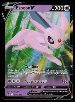 Espeon V SWSH201 Ultra Rare Pokemon Black Star Promo NM - Image 1