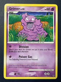1x Grimer 75/127 Pokemon Platinum Unlimited MP 2009 - free shipping - Image 1