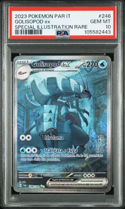 Pokemon PSA 10 Golisopod Ex #246 PAR IT Special Illustration Rare 2023 Italiano - Image 2