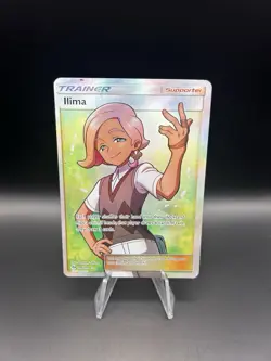 Pokemon Supporter Llima 146/149 Sun & Moon Base Set Full Art Trainer Holo - MP - Image 1