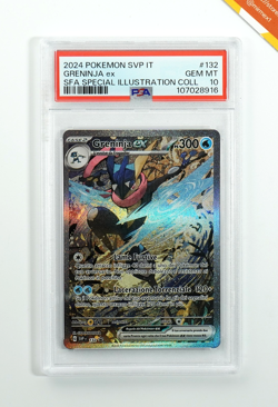 Pokemon PSA 10 Greninja Ex #132 Special Illustration Collection 2024 Italiano - Image 1