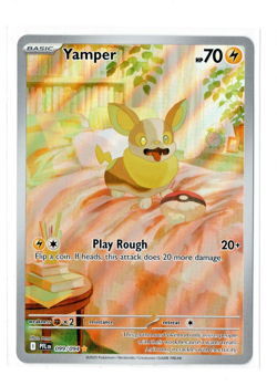 Pokemon TCG Yamper 99/94 Me2: Phantasmal Flames Illustration Rare Pack Fresh -NM - Image 1