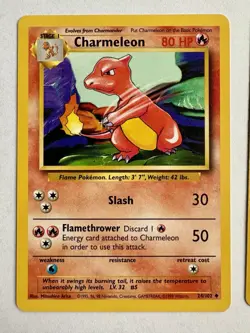 1999 Pokemon Base Set Starter Wartortle 30/102 Charmeleon 24/102 Ivysaur NM+ Lot - Image 3