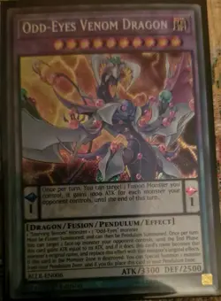Yugioh - Odd-Eyes Venom Dragon BLLR-EN006 - Secret Rare - 1st Edition Mint/NM - Image 2