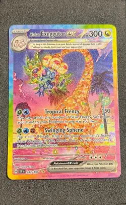POKEMON CARD 2024 ALOLAN EXEGGUTOR EX SIR FULL ART 242/191 SV SURGING SPARKS - Image 1