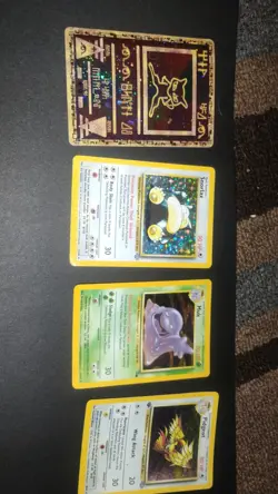 Lot Of 17 Damaged Pokemon Cards: Ancient Mew, Flareon First Edition, Pidgeot Etc - Image 3