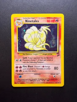 Pokemon TCG 2000 Base Set 2 - Ninetales 13/130 - Rare Holo Card - LP/MP - Image 1