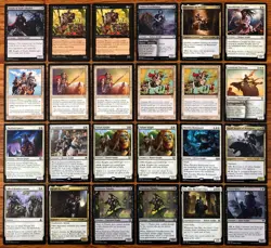 MTG Custom 60-Card Deck - Black & White KNIGHTS - Go-Wide Combat Trickery - Image 1