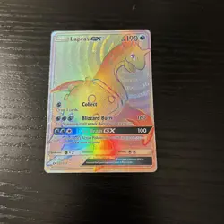 Pokemon TCG Lapras GX Holo Secret Rare Card Sun & Moon Base Set 151/149 - Image 1