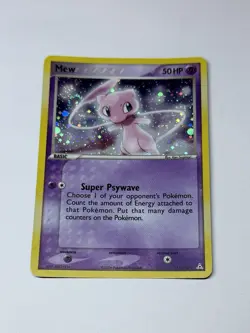 Mew 111/110 EX Holon Phantoms Holo SWIRL Secret Rare Pokemon Card Nintendo MP - Image 1