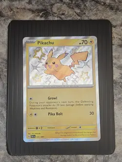 Pokemon TCG Holo Pikachu Card Paldean Fates 131/091 NM Baby Shiny 131/091 - Image 1