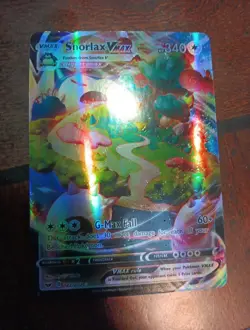 Pokemon TCG Snorlax VMAX Holo Ultra Rare Card 142/202 Sword & Shield - Image 1