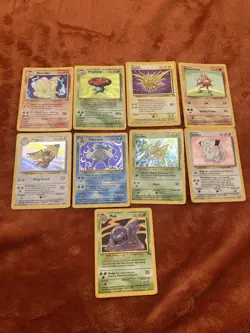 Pokemon Cards Vintage Holo Rare Bundle - Heavy Play - Damaged - Image 1
