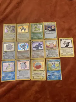 Pokemon Cards Vintage Holo Rare Bundle - Heavy Play - Damaged - Creases - Image 1