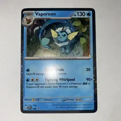 Vaporeon - 168 SV: Scarlet & Violet Promo Cards Holo Promo Pokemon TCG NM - Image 1