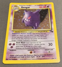 NM/EX - Gengar - 5/62 - Fossil - Pokemon Card - Image 2