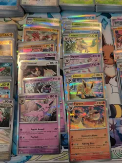 Lot Of 604 Pokemon Cards from Prismatic Evolution, Holo, Reverse Holos, Bulk - Image 4