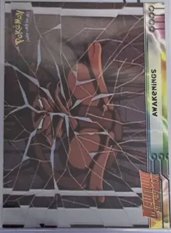 Pokemon Topps AWAKENINGS #2 Mewtwo Strikes Back Pokemon Card Black Logo - Image 1