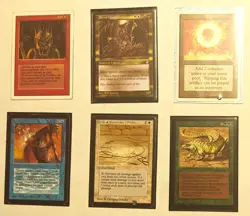 MTG Card Lot OF 6 OLD & VINTAGE ALPHA, BETA, Unlimited Sol Ring SLIVER QUEEN! - Image 1