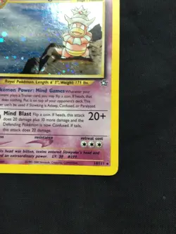 Pokemon Cards: Neo Genesis Rare Holo: Slowking 14/111 - Image 5