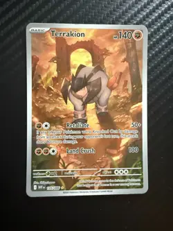 Terrakion 135/086 White Flare - Illustration Rare English Pokemon Card - NM/Mint - Image 1