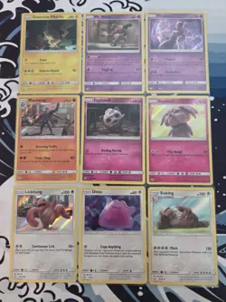 Pokemon TCG Complete 18 Card Detective Pikachu Set Charizard Mewtwo Holo Lot #2 - Image 3