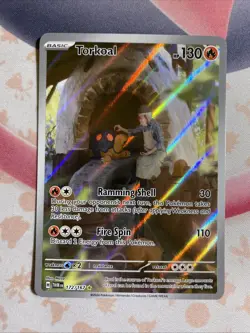 Torkoal 172/167 Illustration Rare Twilight Masquerade TCG Pokemon Card NM - Image 1
