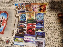 Bakugan Battle Brawlers Lot Of 12 Bakugan w/Misc Cards & Foldable Battlefield - Image 3