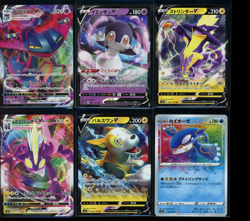 Japanese Pokemon Lot (6) Cards - Exact Items Pictured -Shiny, Holo, V, VMax, SP - Image 1