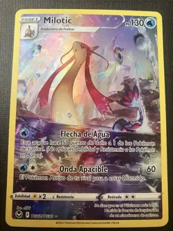 SPANISH Milotic Silver Tempest TG02 NM Pokemon Card Near Mint - Image 1