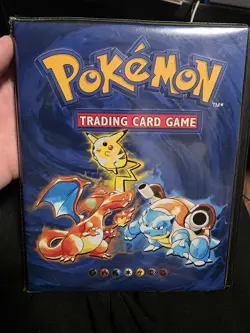 Pokemon Binder Original Blue Album Holds Cards A5 4 Pocket Wizards 1999 Pikachu - Image 1