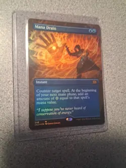 Mana Drain - BORDERLESS FOIL - NM - MTG - Double Masters 2022 - Image 1