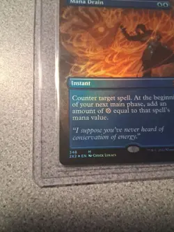 Mana Drain - BORDERLESS FOIL - NM - MTG - Double Masters 2022 - Image 3