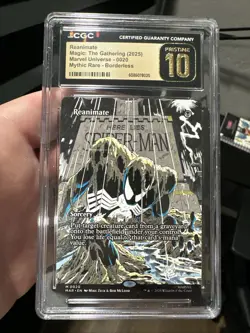 MTG : Spider Man - Reanimate Borderless 0020 Mythic CGC Pristine 10 Pop 1 🔥 - Image 1