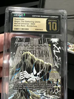 MTG : Spider Man - Reanimate Borderless 0020 Mythic CGC Pristine 10 Pop 1 🔥 - Image 4