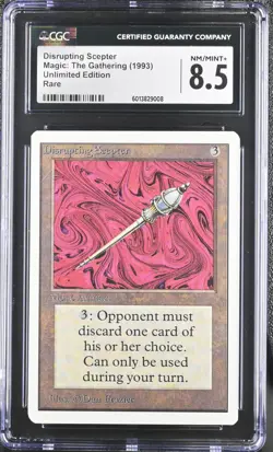 MTG Unlimited DISRUPTING SCEPTER CGC 8.5 (9008) Graded Power - Image 1