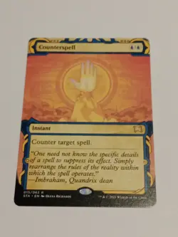 MTG Counterspell Strixhaven: Mystical Archives Borderless Full Art - Image 1
