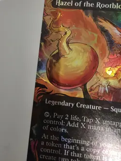 MTG Hazel Of The Rootbloom Raised Foil Mythic Borderless Bloomburrow Magic #102 - Image 5