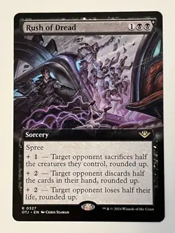 Rush of Dread (Extended Art) Outlaws of Thunder Junction Non-Foil Regular NM - Image 1
