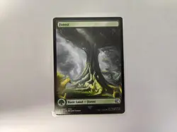 MTG Forest Crimp Misprint Final Fantasy Magic The Gathering - Image 1
