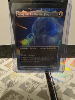 Aang, Swift Savior Aang and La, Ocean's Fury - Foil - Borderless Avatar MTG - Image 2