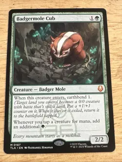 Badgermole Cub MTG Avatar: The Last Airbender 167 M NM - Image 1
