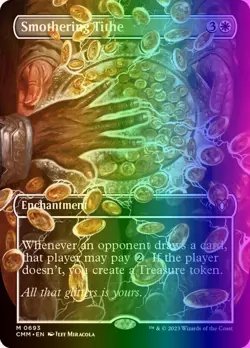 MTG Magic the Gathering Smothering Tithe (693/1173) Commander Masters NM FOIL - Image 1