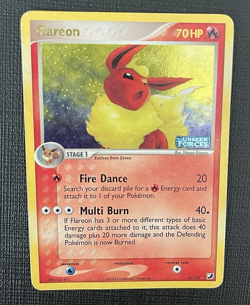Flareon #5/115 EX Unseen Forces Reverse Holo Pokemon TCG Vintage Stamped 2005 - Image 1