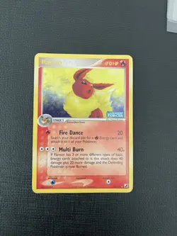 Flareon #5/115 EX Unseen Forces Reverse Holo Pokemon TCG Vintage Stamped 2005 - Image 3