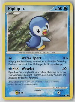 Piplup 16/17 Pokemon TCG POP Series 9 Common Lightly Played Card (LP) 1 - Image 1