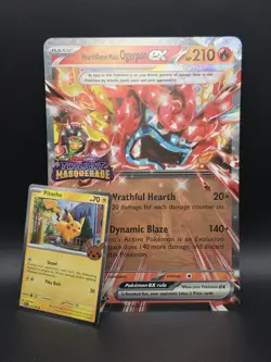 JUMBO Oversized Hearthflame Mask Ogerpon ex Oversized 040/167 Promo Pokemon NM - Image 1