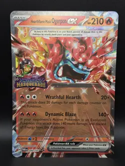 JUMBO Oversized Hearthflame Mask Ogerpon ex Oversized 040/167 Promo Pokemon NM - Image 2